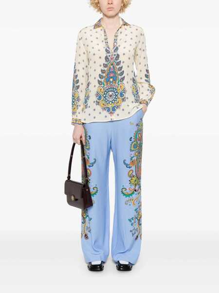 Pantaloni casual ETRO Etro  Trousers BLUE Femei (BM 18551880) 2