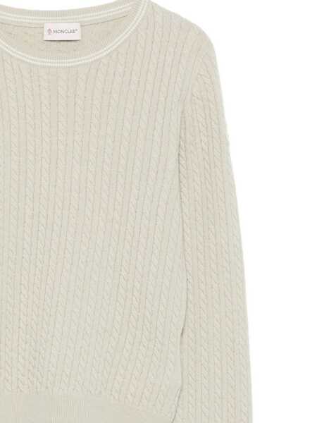 Pulovere casual Moncler CREW NECK Green Fete (BM 18552156) 3