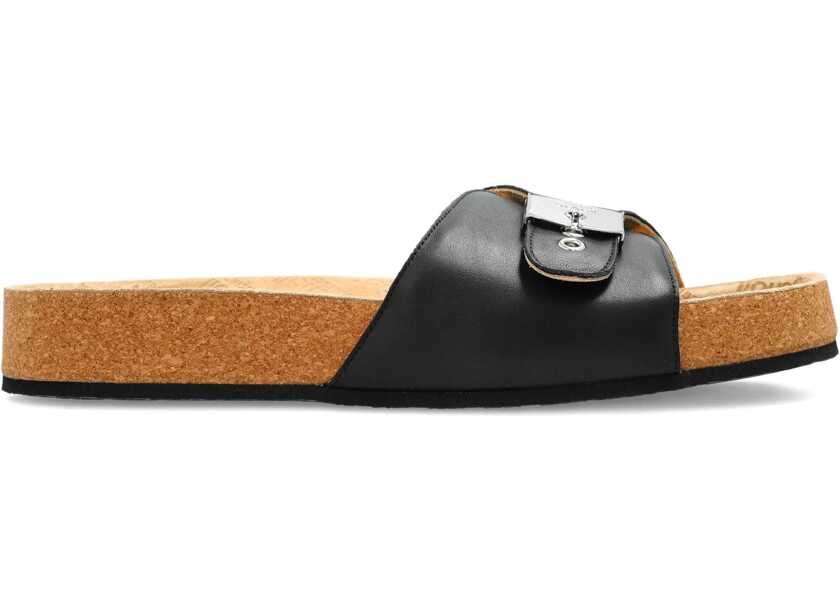 Sandale Balenciaga Scholl flat Sandals BLACK/SILVER Barbati (BM 18552718) 1