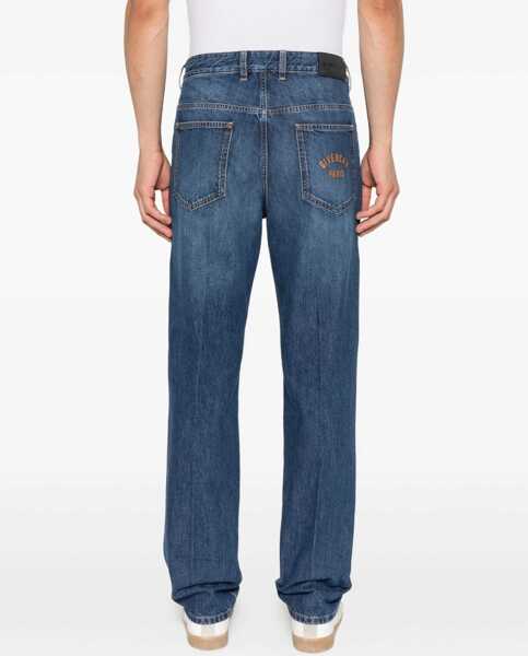 Blugi Givenchy Straight Fit Jeans DARK BLUE Barbati (BM 18552727) 4
