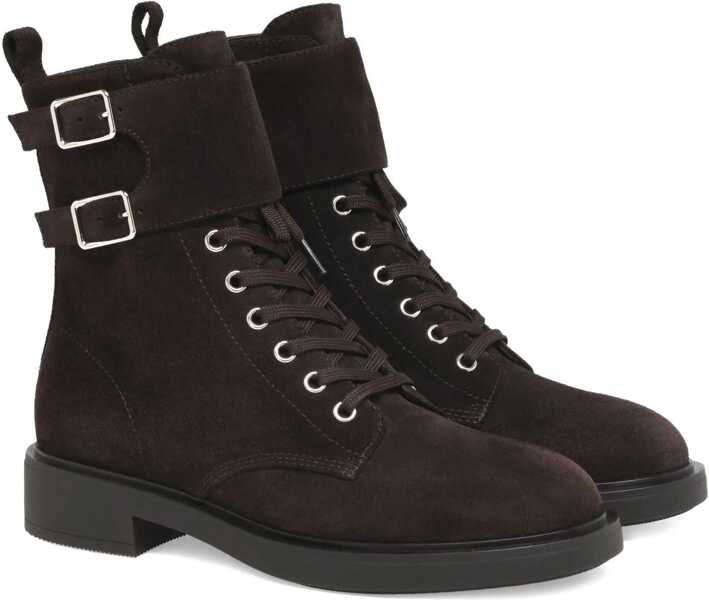 Bocanci casual Gianvito Rossi Laced Ankle Boots MOKA Femei (BM 18552859) 2