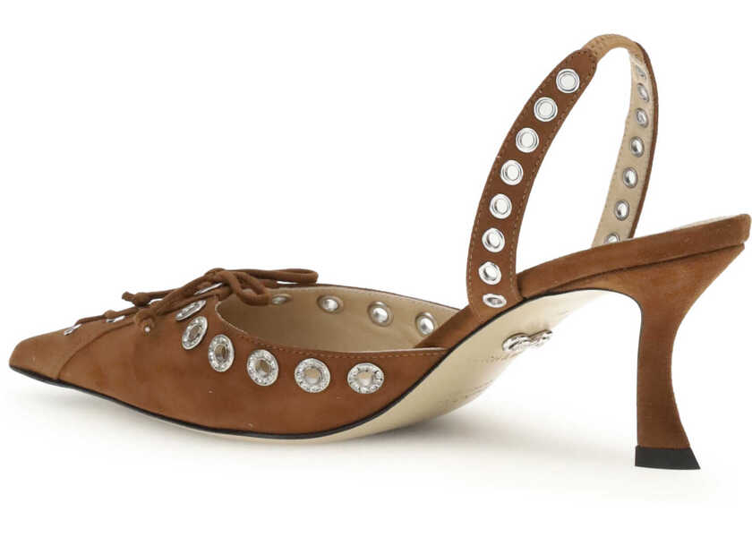 Pantofi cu toc MACH & MACH Slingback Pumps LIGHT BROWN Femei (BM 18552862) 3