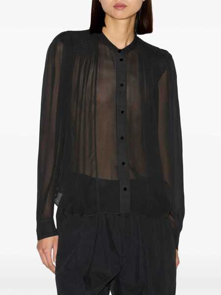 Camasi casual ISABEL MARANT ETOILE Noeline Shirt BLACK Femei (BM 18552880) 2