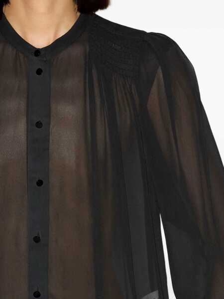 Camasi casual ISABEL MARANT ETOILE Noeline Shirt BLACK Femei (BM 18552880) 4