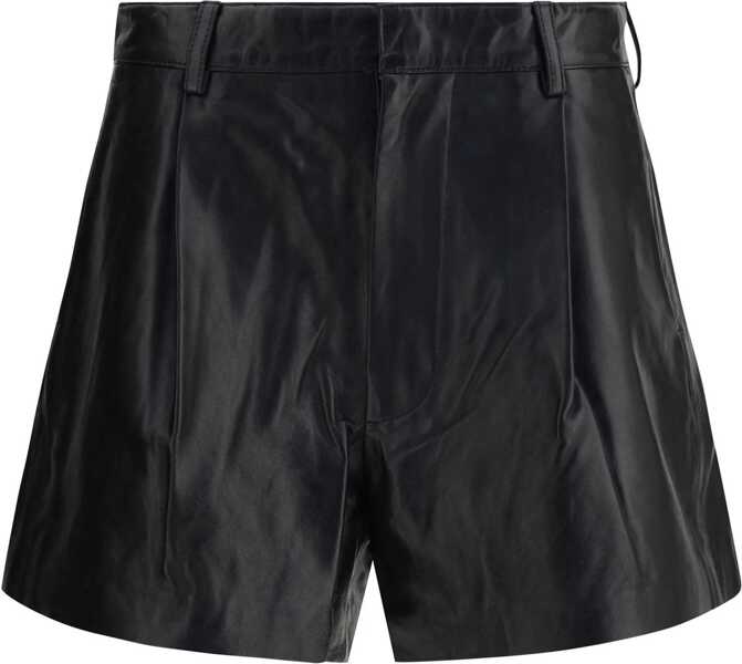 Pantaloni scurti R13 Leather Shorts BLACK Femei (BM 18552967) 1