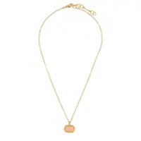 Coliere Brass And Enamel "Ovalette" Necklace Femei