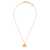 Valentino Garavani Brass And Enamel "Ovalette" Necklace GOLD