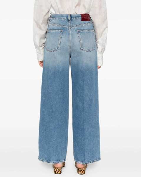 Blugi Gucci Wide leg Jeans LIGHT BLUE Femei (BM 18553222) 4