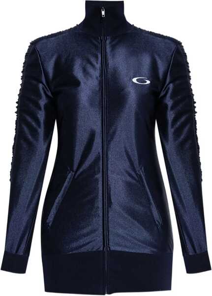 Rochii Balenciaga Shiny jersey fitted tracksuit Dress DARK NAVY Femei (BM 18553228) 1