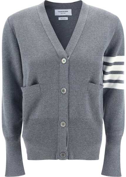 Cardigane Thom Browne V-Neck Cardigan GREY Femei (BM 18553264) 1