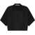 Alexander Wang Cropped Jersey Polo Shirt BLACK