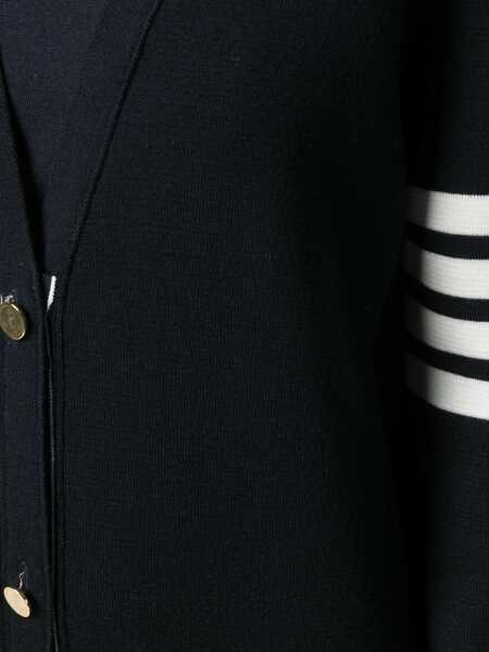 Cardigane Thom Browne 4Bar Long Cardigan BLUE Femei (BM 18553297) 5