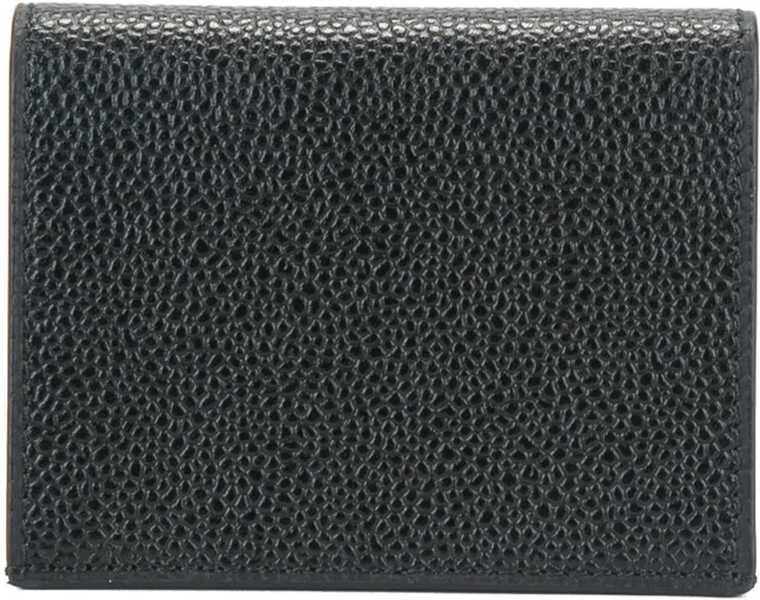 Portofele Thom Browne Leather Card Holder BLACK Barbati (BM 18553417) 3