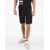 Balmain Side Logo Band Jersey Shorts Black