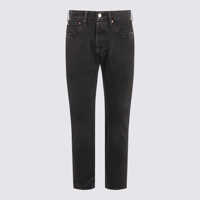 Blugi Levi'S Black Cotton Denim 501 Jeans Barbati