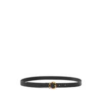 Curele 'Love Berry' White And Black Belt With Reversible Design And Logo Buckle In Leather Woman Femei