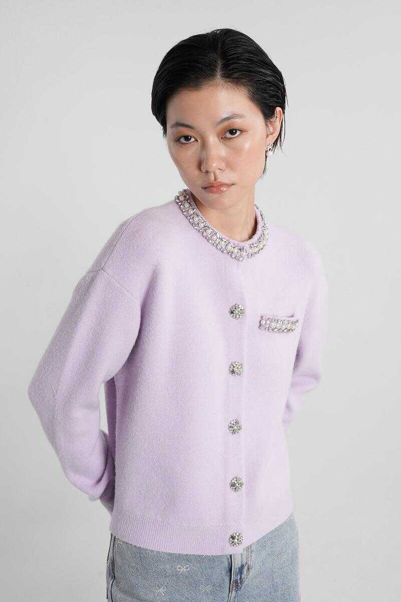 Cardigane Self-Portrait Self-Portrait Cardigan Purple Femei (BM 18556635) 1