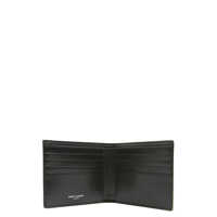 Portofele Saint Laurent pentru Barbati - Portofele Saint Laurent Saint Laurent Logo Wallet Black Barbati (BM 18556773) - B-mall.ro
