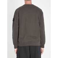 Pulovere Stone Island pentru Barbati - Pulovere Stone Island Fleece Sweatshirt In Organic Cotton GREY Barbati (BM 18557100) - B-mall.ro