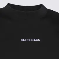 Tricouri Balenciaga Dama - Tricouri Balenciaga Balenciaga Black Cotton T-Shirt FADED BLACK Femei (BM 18557298) - B-mall.ro