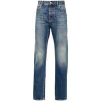 Blugi Alexander McQueen Blue Cotton Denim Jeans Barbati