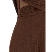 Rochii Elisabetta Franchi Dama - Rochii Elisabetta Franchi Elisabetta Franchi Red Carpet Dress BROWN Femei (BM 18558324) - B-mall.ro