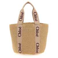 Genti de mana Chloé 'Woody' Large Shopping Bag Femei