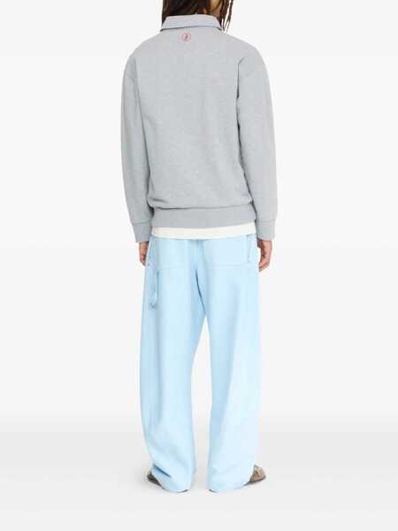 Camasi JW Anderson JW Anderson T-Shirts And Polos MID GREY MELANGE Barbati (BM 18559869) 3