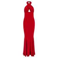 Rochii Norma Kamali 'Cross Halter Fishtail' Dress Femei