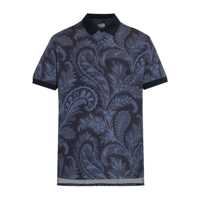 Tricouri Polo Etro Polo Paisley Flowers Barbati