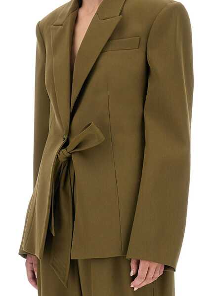 Sacouri office THE ATTICO Gabardine Jacket GREEN Femei (BM 18561985) 4
