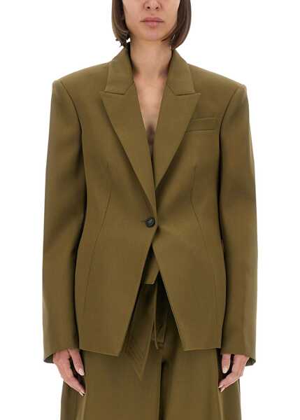 Sacouri office THE ATTICO Gabardine Jacket GREEN Femei (BM 18561985) 1