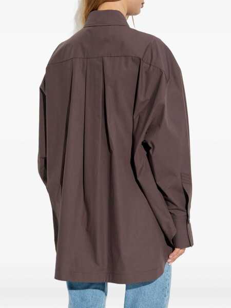 Bluze THE ATTICO Shirt Diana BROWN Femei (BM 18562045) 4