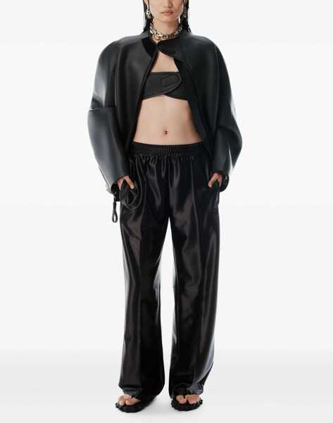 Pantaloni casual Alexander Wang Satin Faille Sport Pants BLACK Femei (BM 18562054) 2