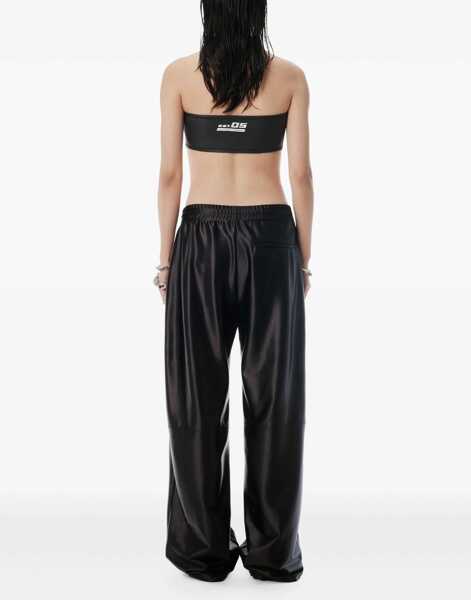 Pantaloni casual Alexander Wang Satin Faille Sport Pants BLACK Femei (BM 18562054) 3