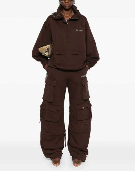 Jachete THE ATTICO Blouson With Logo BROWN Femei (BM 18562081) 2