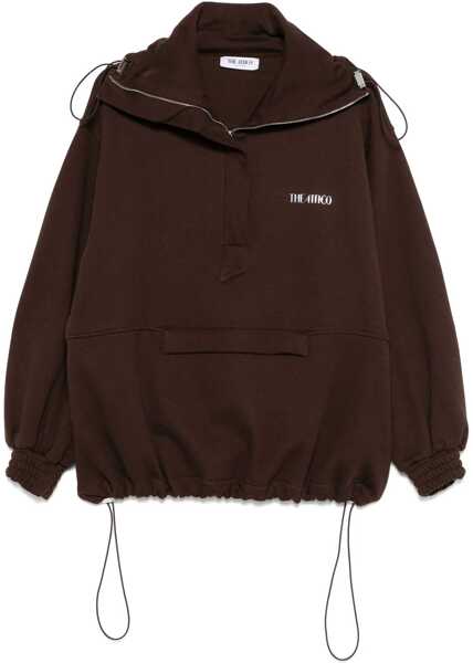 Jachete THE ATTICO Blouson With Logo BROWN Femei (BM 18562081) 1