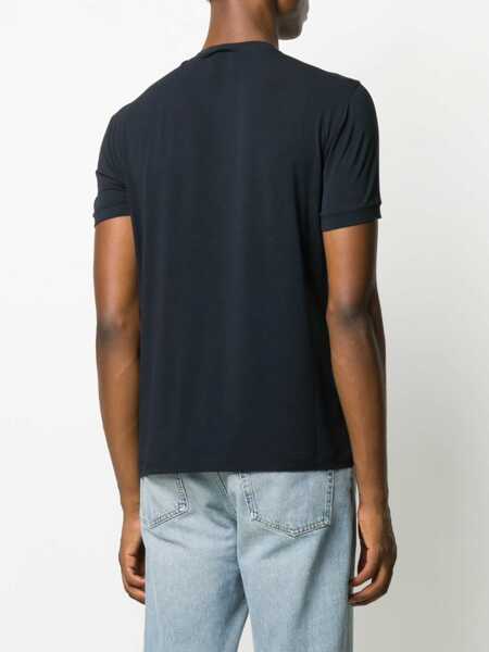 Tricouri Giorgio Armani Signature Logo T-Shirt BLUE Barbati (BM 18562090) 4