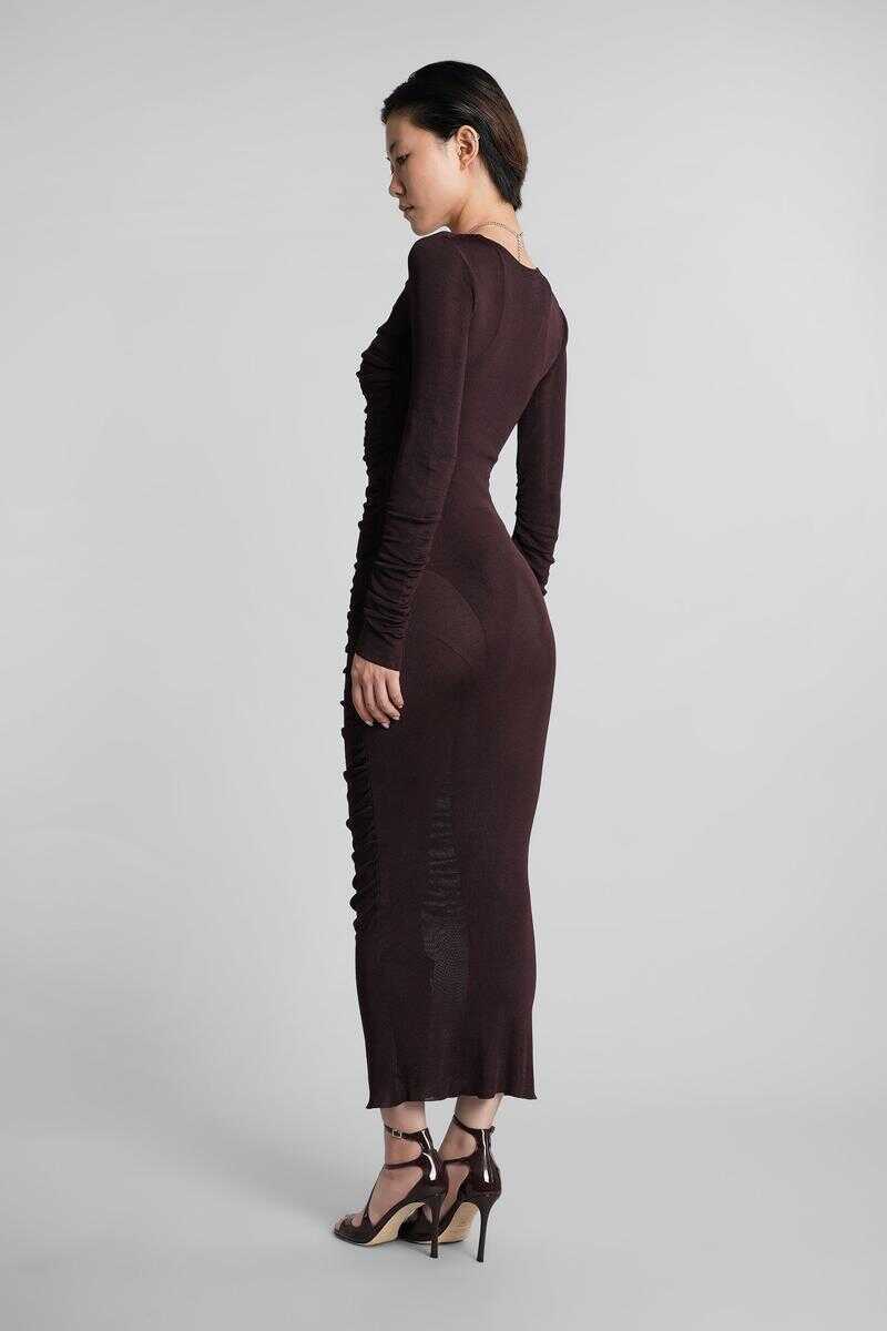 Rochii Self-Portrait Self-Portrait Long Dress BROWN Femei (BM 18563514) 3