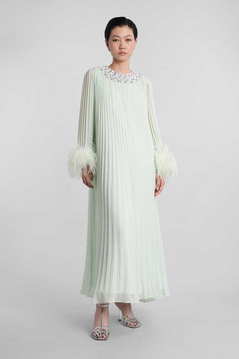 Rochii Self-Portrait Self-Portrait Long Dress GREEN Femei (BM 18563520) 1