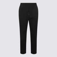 Pantaloni Valentino Garavani Black Wool Pants Barbati
