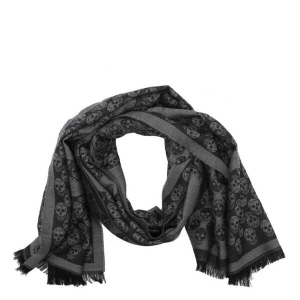 Esarfe Alexander McQueen Alexander McQueen Scarfs Grey Barbati (BM 18564525) 2