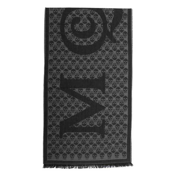 Esarfe Alexander McQueen Alexander McQueen Scarfs Grey Barbati (BM 18564525) 1