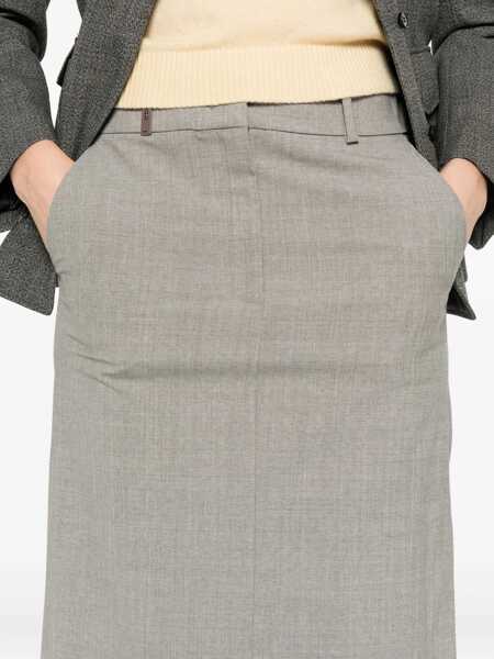 Fuste Peserico Peserico Skirts GREY Femei (BM 18564672) 5
