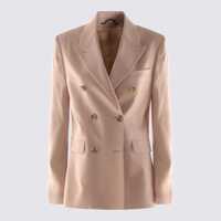 Sacouri Golden Goose Pink Viscose Blazer Femei