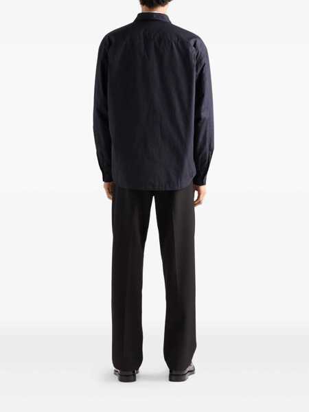 Pantaloni Prada Prada Virgin Wool Trousers Black Barbati (BM 18565584) 3