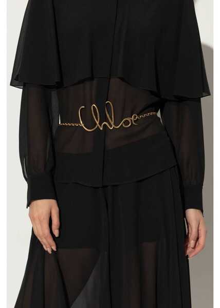 Curele Chloe Chloe Iconic Belt GOLD Femei (BM 18565681) 2