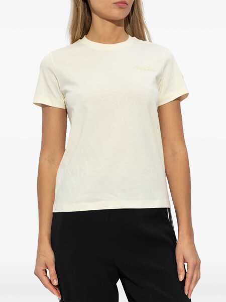 Tricouri Moncler Beaded Logo T-Shirt WHITE Femei (BM 18565684) 3