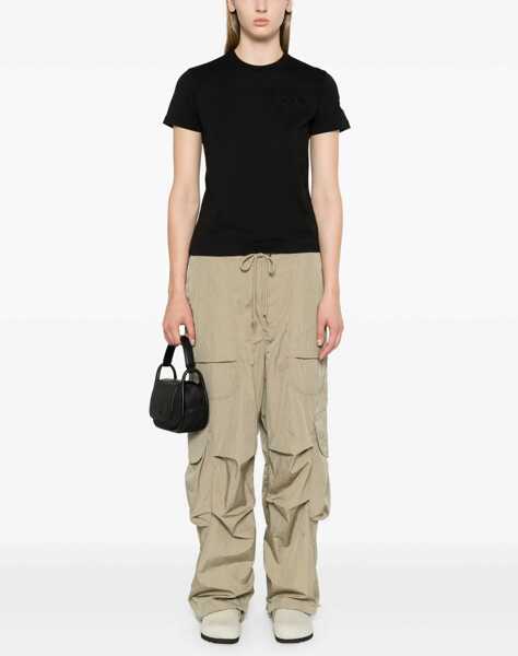 Tricouri Moncler Beaded Logo T-Shirt BLACK Femei (BM 18565687) 2