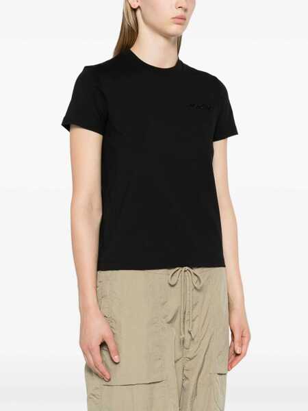 Tricouri Moncler Beaded Logo T-Shirt BLACK Femei (BM 18565687) 3